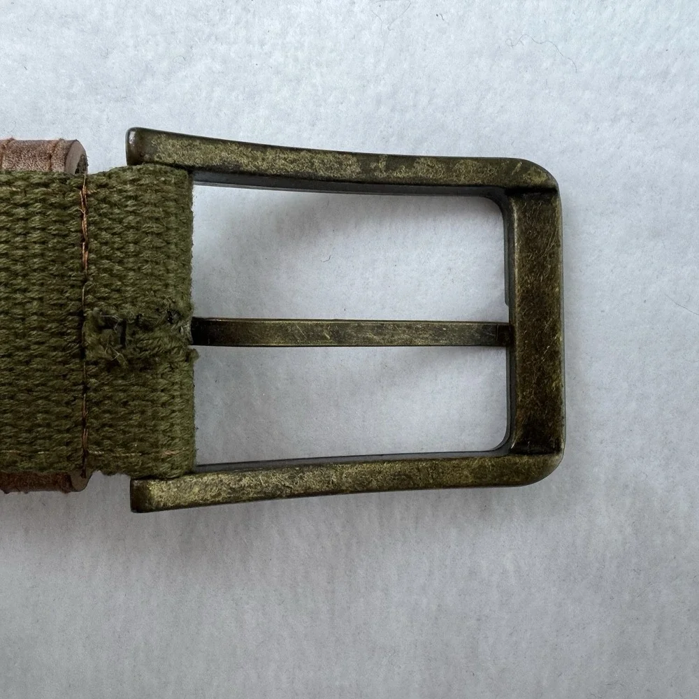 Green Patch Belt Size Small Adjustable Punk Grunge Utility‎ Military Green Y2K